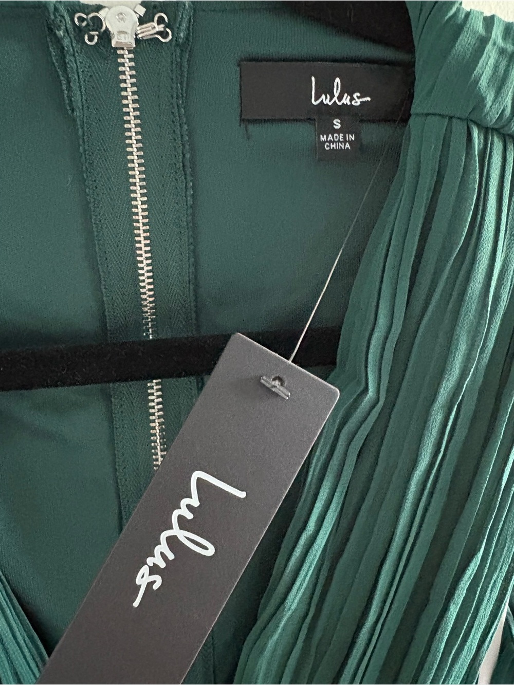 NWT Lulus Vivid Imagination Emerald Green Cutout Maxi Dress Sz Small - Picture 7 of 7